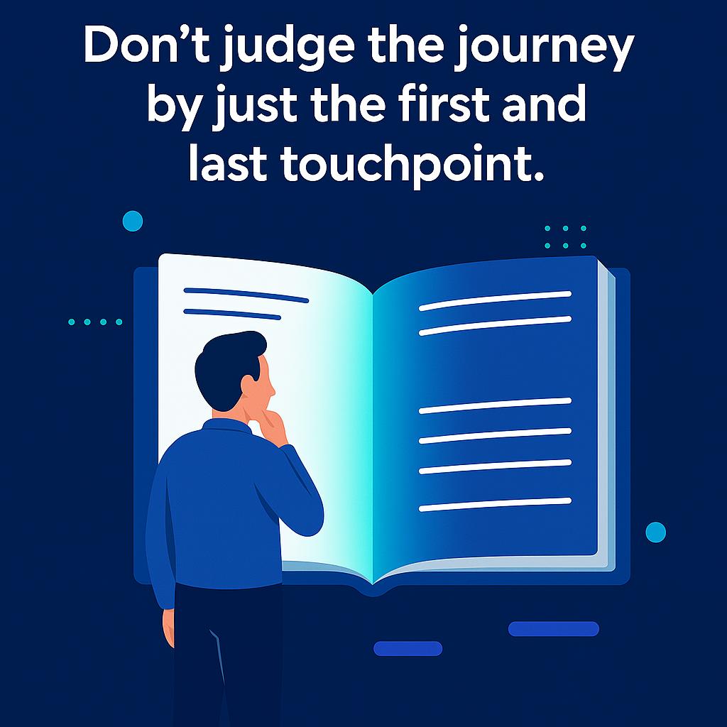 The typical B2B customer journey involves multiple touchpoints across channels